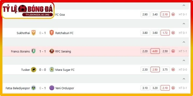 Sự khác biệt của kèo rung