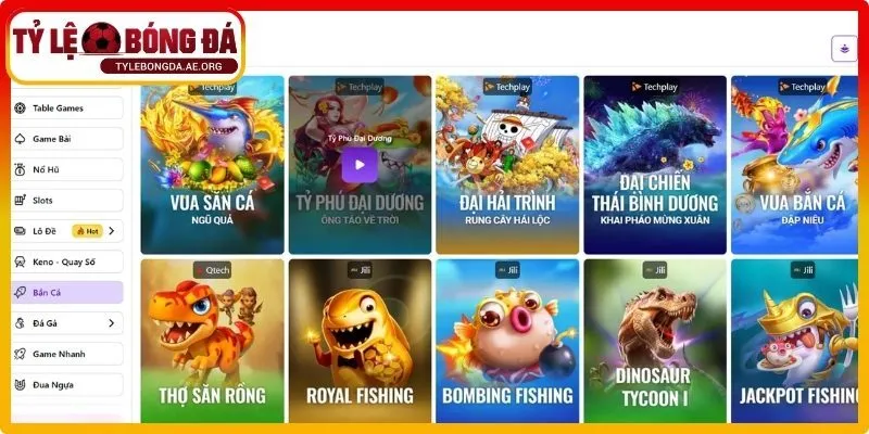 Bắn cá và trò chơi giải trí hấp dẫn khác