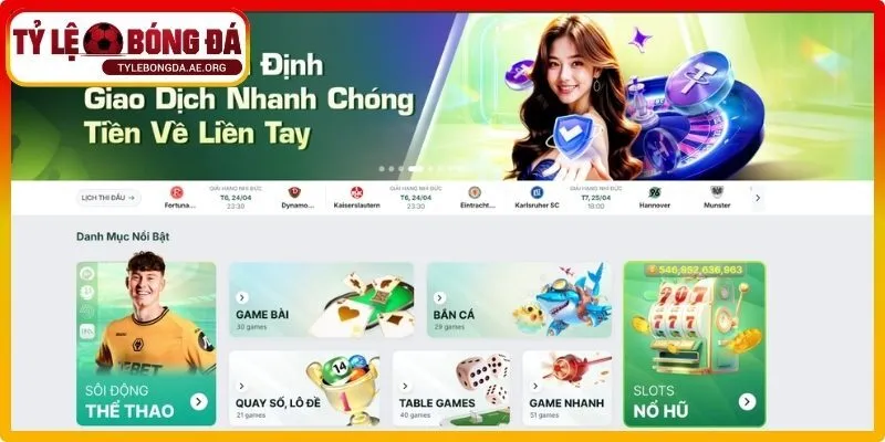 Topbet có thiết kế hiện đại